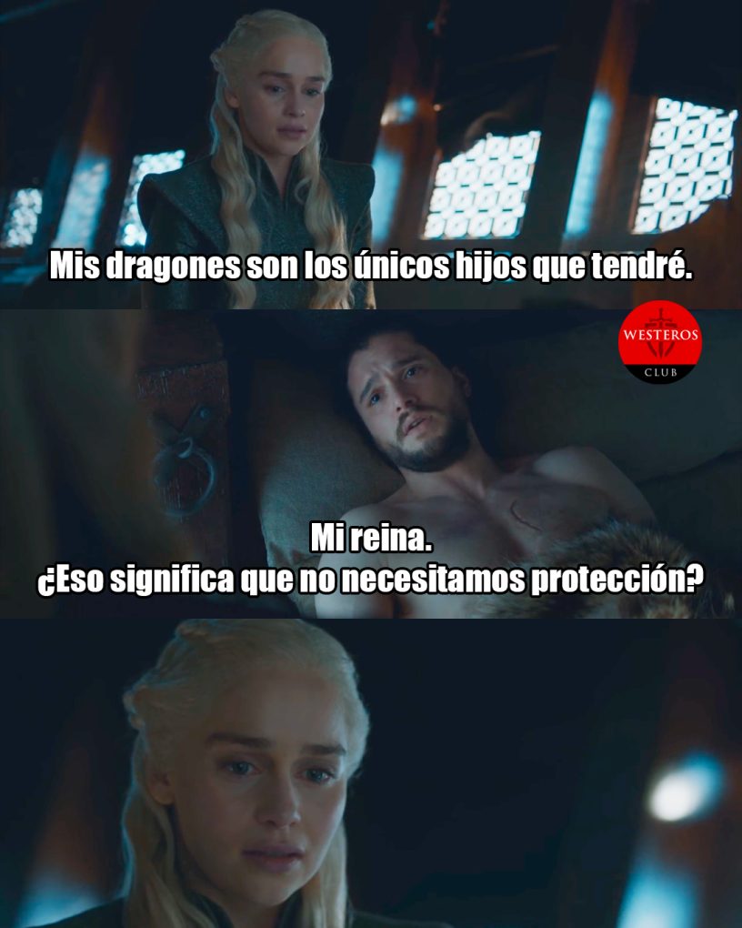 Jon sugiere no usar protección a Daenerys
