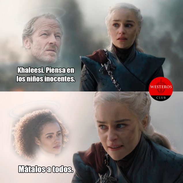 Daenerys siendo guiada desde el más allá 