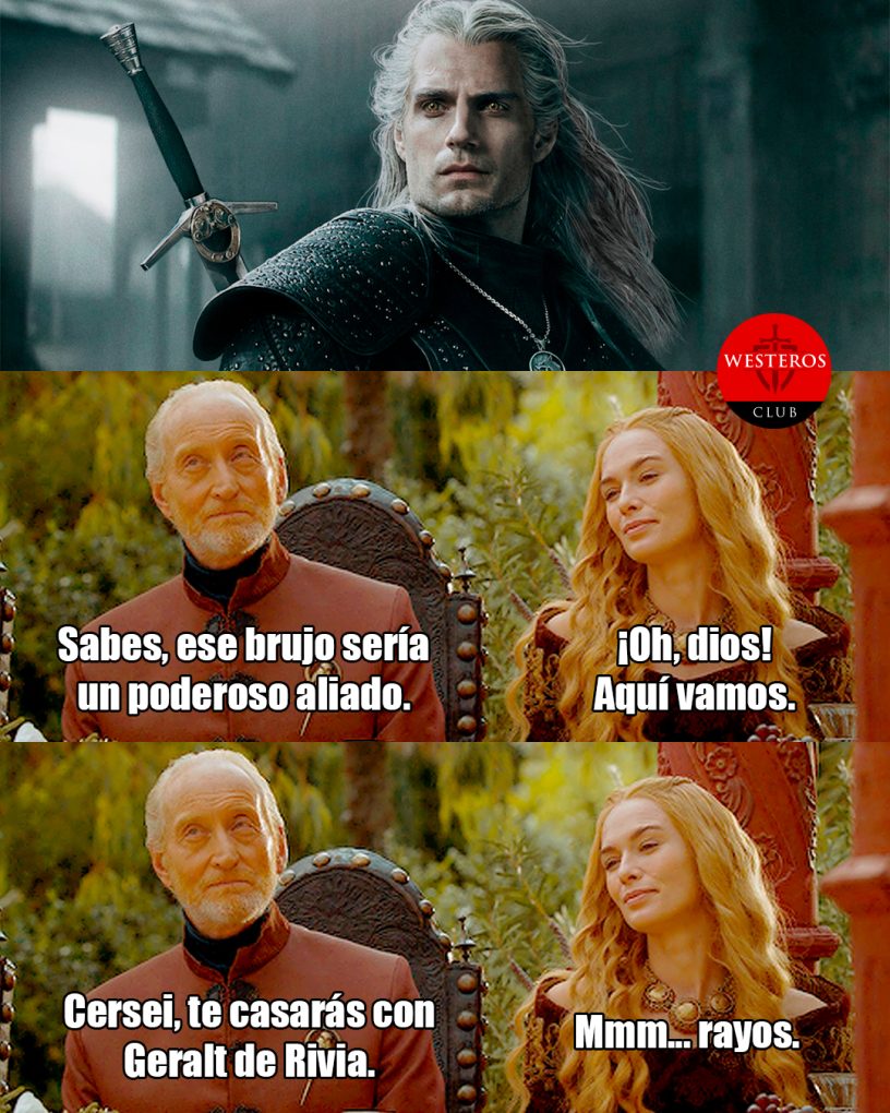 Tywin diciéndole a Cersei que se casará con Geralt de Rivia